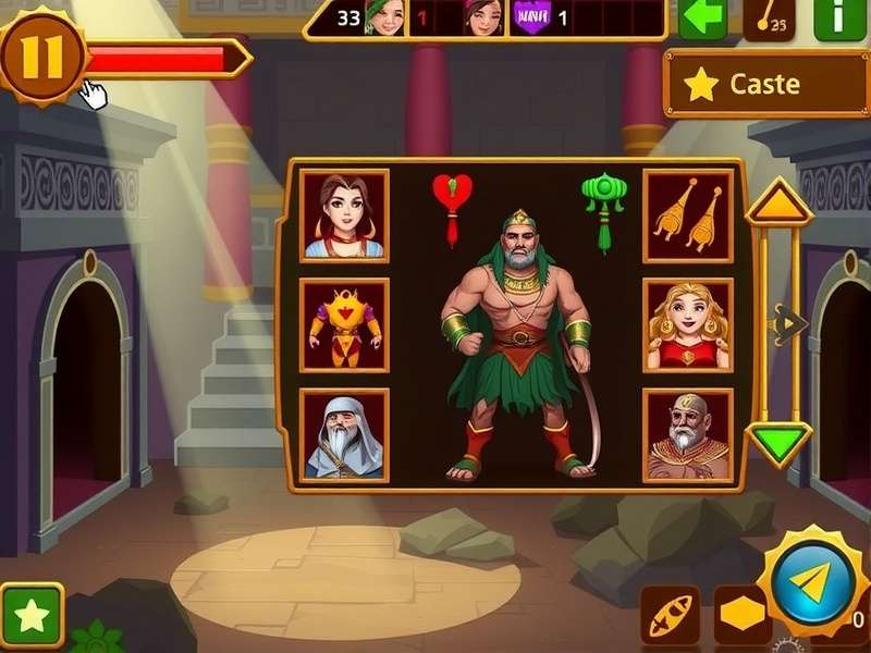 Choose Your Treasure Hunter Temple Gold Dig Character Selection